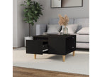 Black coffee table 55x55x36.5 cm engineered wood 42896CXAD