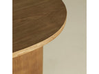 Coffee table in smooth brown fir wood, 56x56x61 cm, 80463IPCR