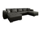 Calmetop 111 Corner Sofa, Grey, Sleeping Function, 375x155x76cm, 02733ZCVX