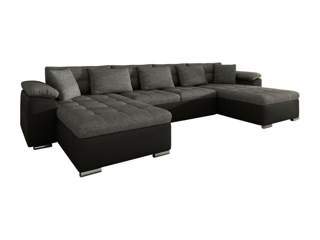 Calmetop 111 Corner Sofa, Grey, Sleeping Function, 375x155x76cm, 02733ZCVX