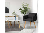 Nidchicshop Scandinavian Armchair 70cm Black 94958XPKV