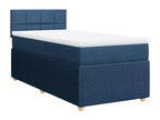 Nidchicshop bed base with mattress, blue, 90x200 cm, fabric, 79609SFGA