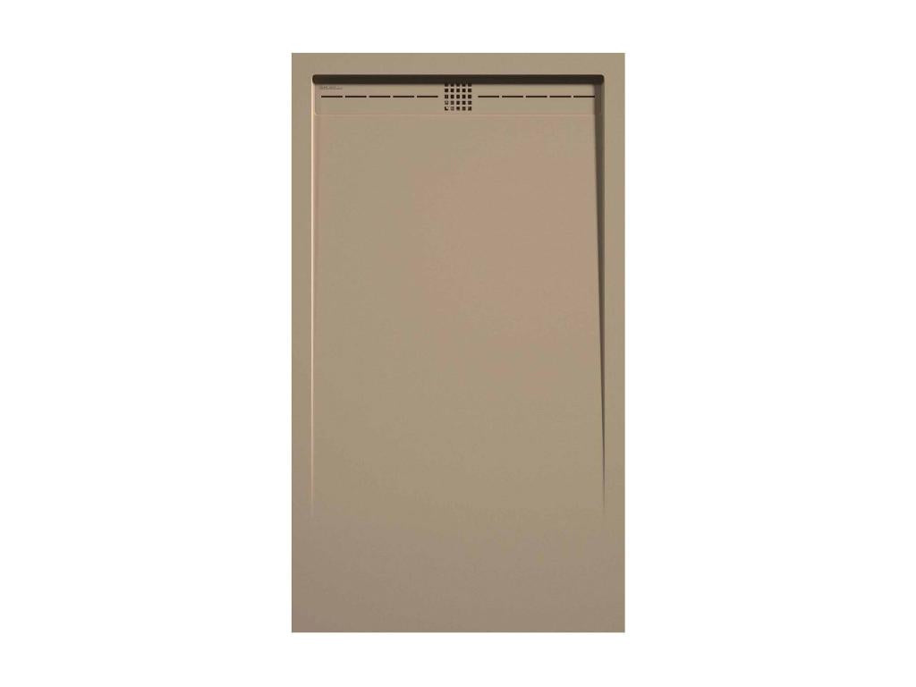 Calmetop shower tray, smooth finish, Calmetop colored grate - 100x90 cm 71952IFGS