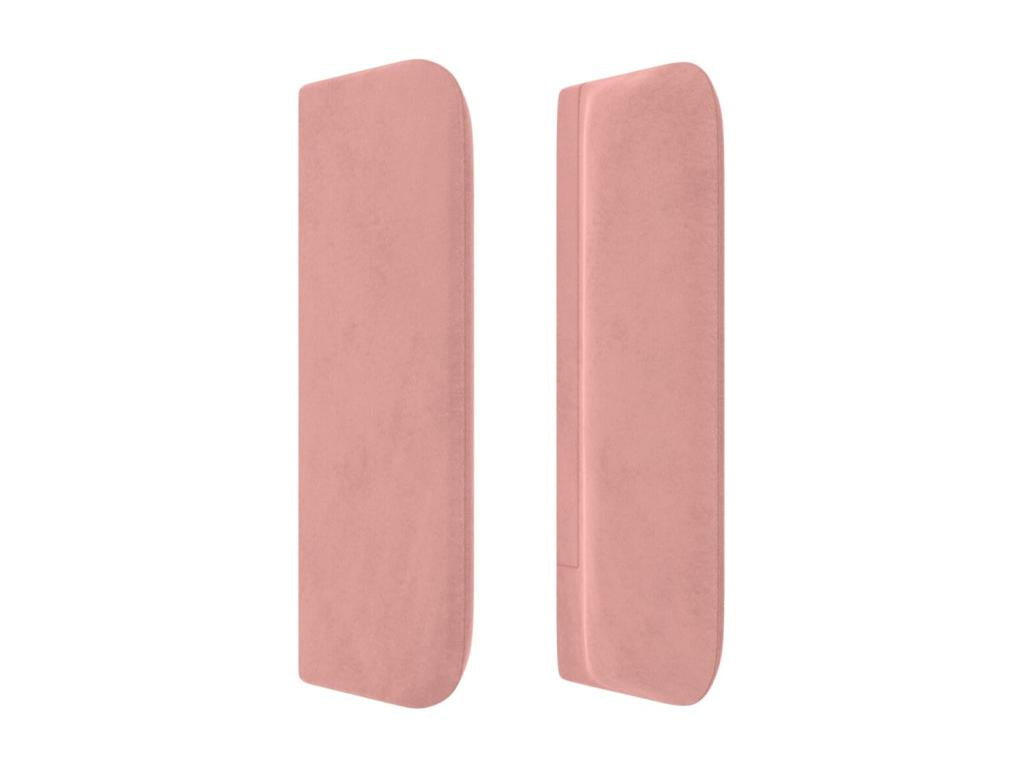 Headboard with wings, Pink, 163x16x78/88 cm, Velvet, 22877FVNK