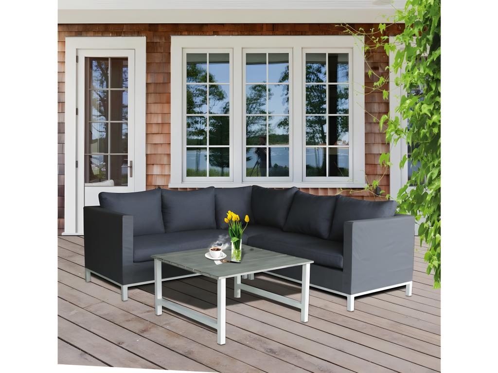 Aluminum garden furniture - Bohometop - Gray 29069ZUPO