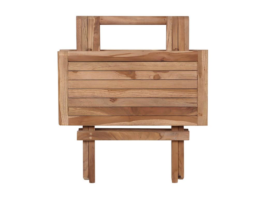 Nidchicshop - Square Coffee Table Solid Natural Teak 86901PGSN