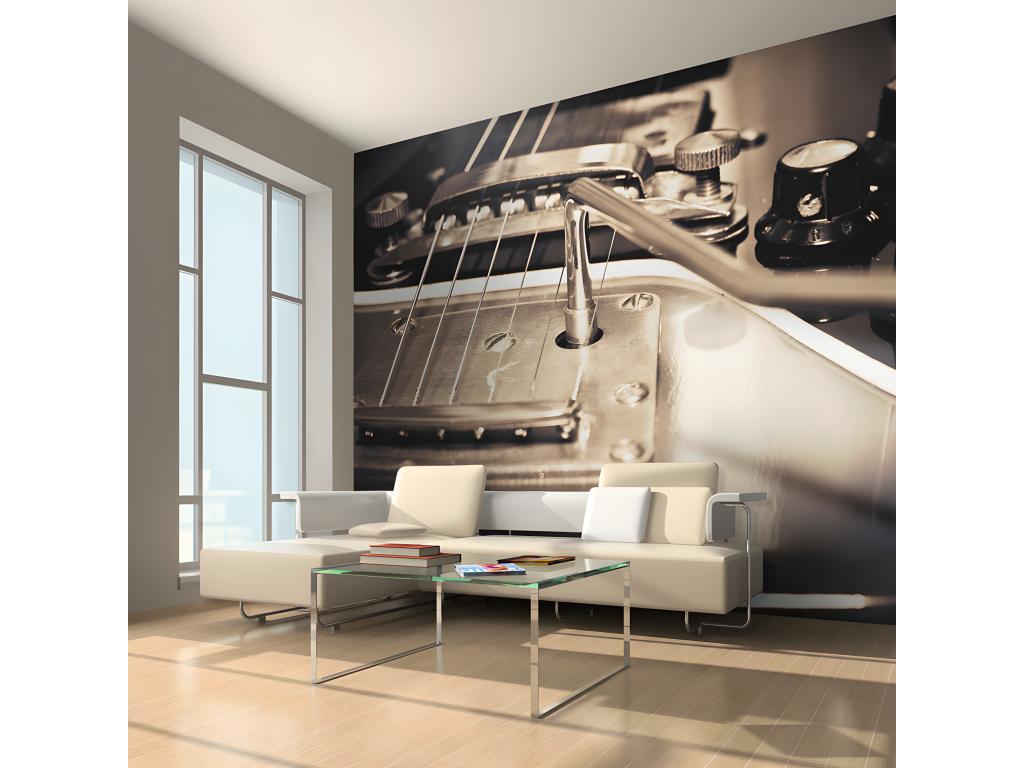 Nidchicshop Guitar Non-Woven Wallpaper 300x231 cm 78203JOZC