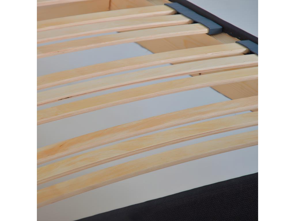 Nidchicshop Grey Fabric Bed Base - 90x200 cm 79254USFD