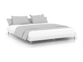 White bed frame 180x200 cm engineered wood 73923XXPH