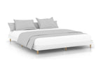 White bed frame 180x200 cm engineered wood 73923XXPH
