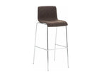 Set of 2 brown metal stools 43x48x100 cm 10 0004192 19218ENVT