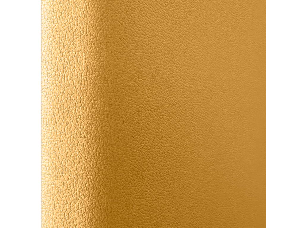 Calmetop Padded Faux Leather Wall Panels, Self-Adhesive Acoustic Absorbing Wall Panels, Shock-Absorbing Headboards, Mustard, 60x30cm, 82392AVWX