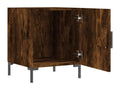 2-piece bedside tables, smoked oak, 40x40x50 cm, engineered wood, 70410DPEX