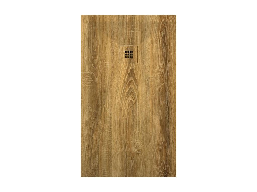 Nidchicshop 3D Color Grid Oak Shower Tray with Smooth Finish - 200x90 cm 27036YRRT