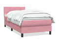 Nidchicshop bed base with pink velvet mattress 90x220 cm 71233PWXA