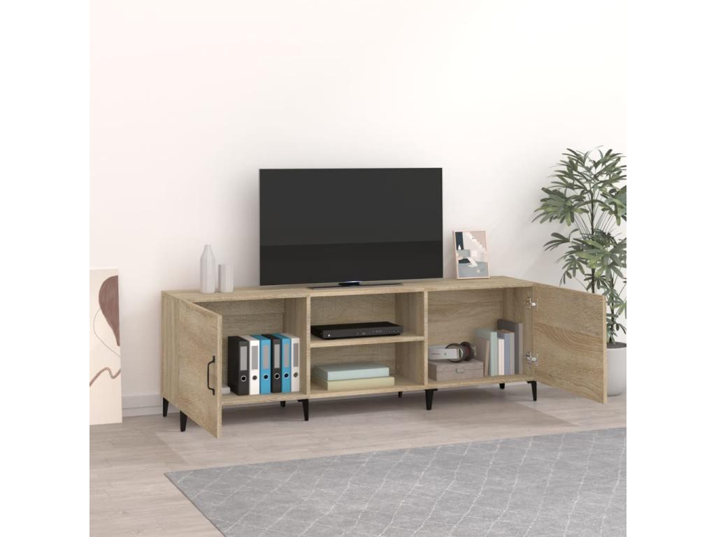 Calmetop oak TV stand 150x30x50 cm engineered wood 53226QJNV