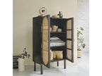 Nidchicshop solid wood and cane wardrobe 73881LJZM