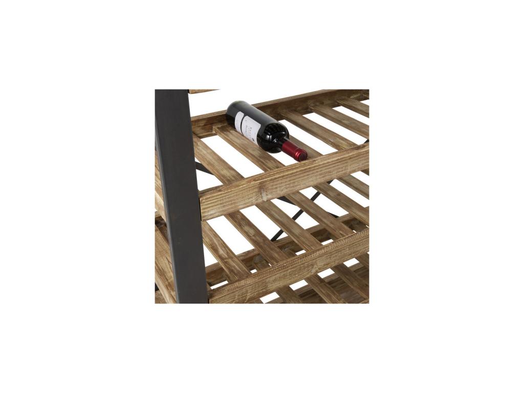 Wooden/Metal Bottle Rack - WINE 63117SDCI