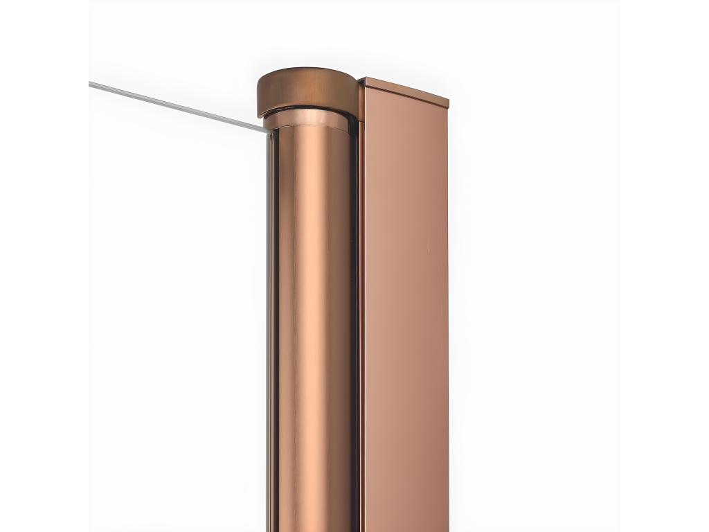 Nidchicshop 60427EMPZ 100cm Brushed Copper Pivot Shower Door