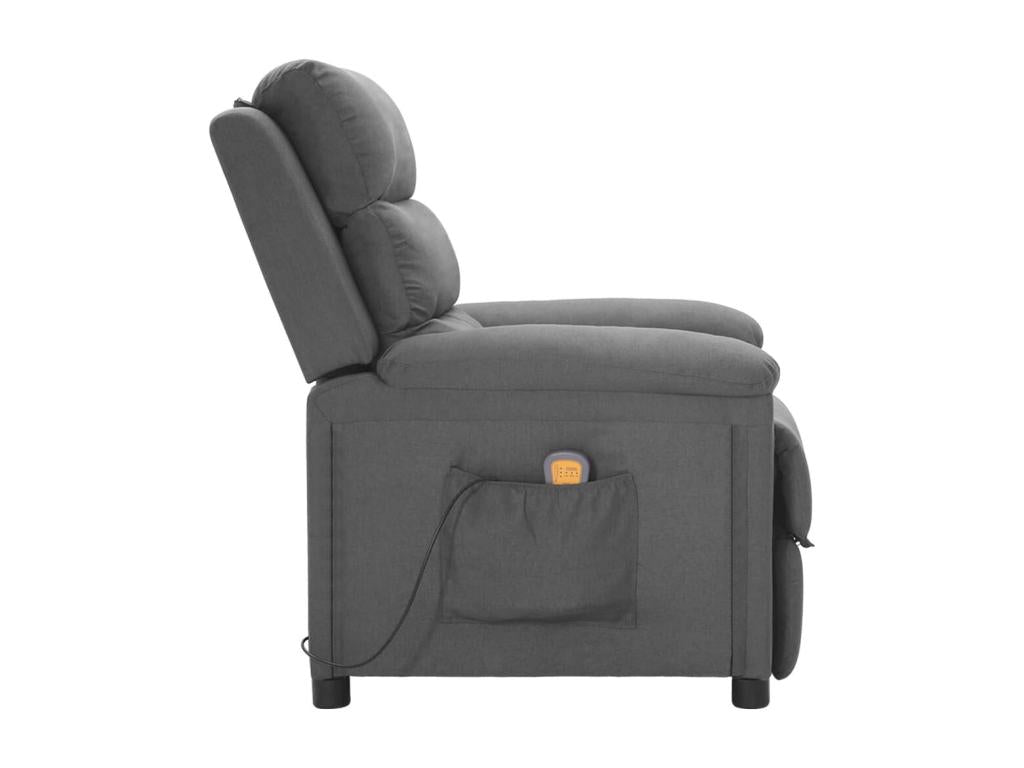 Light Grey Fabric Massage Chair 82687KUNN