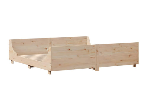 Bed frame with headboard 180x200 cm solid pine wood 62700JDIL