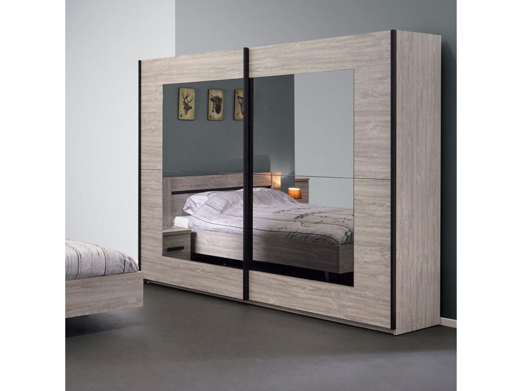Nidchicshop - 2 Sliding Door Wardrobe 200cm 49130YZKT