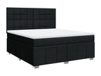 Calmetop bed base with mattress, black, 180x200 cm, fabric, 85518DXCJ