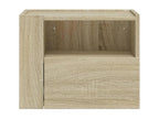 Calmetop oak wall-mounted bedside table, 45x30x35 cm, 91678NJJP