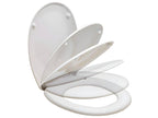 Calmetop White Toilet Seat with Soft Close 56473XZLP