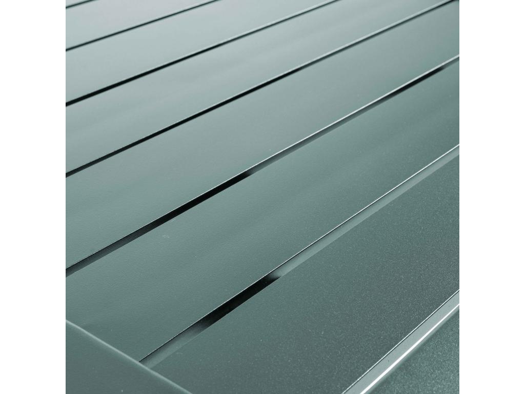 Tilting patio table 60x60 cm and 2 chairs, dark green 20922RKYJ