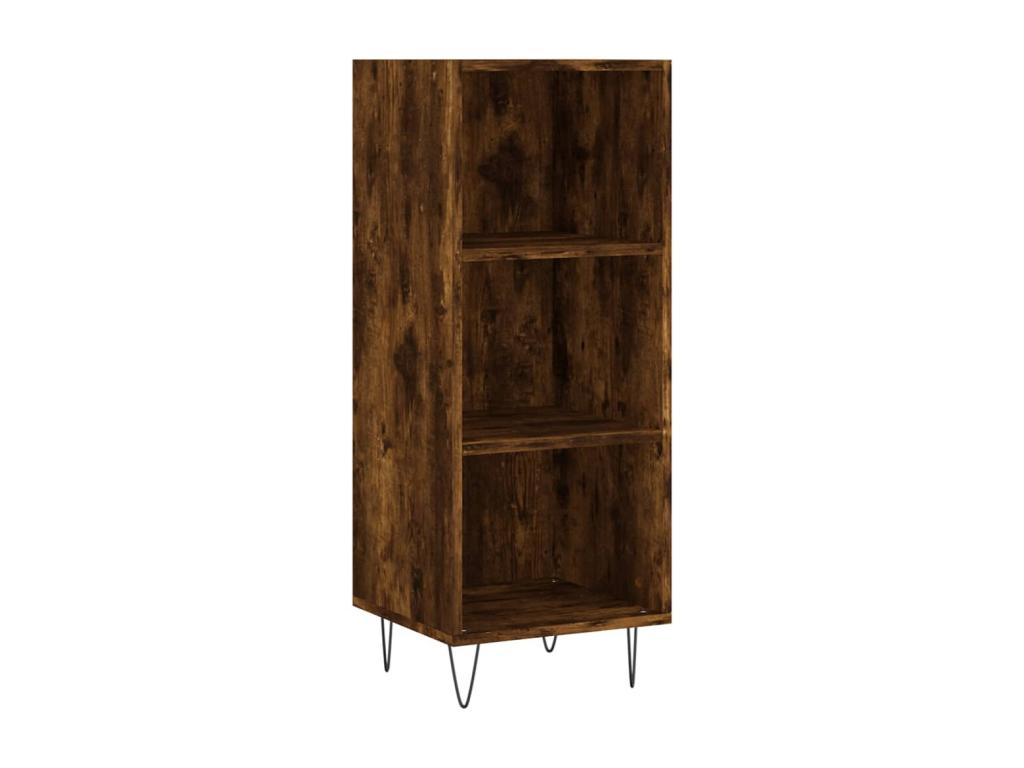 Smoked oak sideboard 34.5x32.5x90 cm engineered wood 65938XPHW