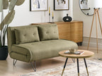 Nidchicshop Sofa Bed, Olive Green Fabric, 2-Seater, 69212FQWX