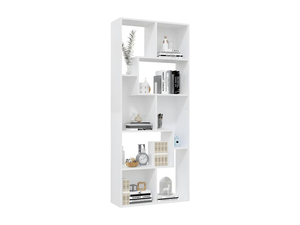 White bookcase, 67x24x161 cm, engineered wood, 94227VPKV