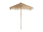 Natural 290cm Straw and Wood Parasol 64979ITOB