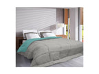 Calmetop Microfiber Duvet 400g/m2 Calmetop - 200x200 cm - Pebble Grey and Lake Green 04507XZVL