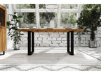 Nidchicshop - Dining table 90x190 in natural oiled wild oak 58611YGGT