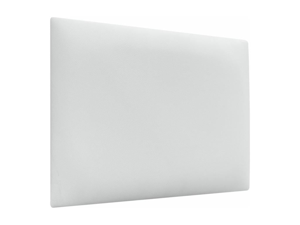Calmetop Upholstered Headboard in High-Quality Faux Leather, Calmetop, Composed of Interchangeable Self-Adhesive Panels, White, 110 cm, 39037RWAF