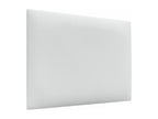 Calmetop Upholstered Headboard in High-Quality Faux Leather, Calmetop, Composed of Interchangeable Self-Adhesive Panels, White, 110 cm, 39037RWAF
