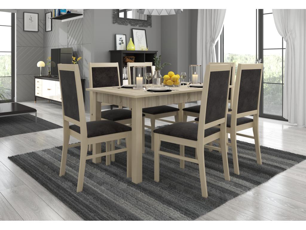 Calmetop light wood chair and Calmetop-Fabric 27121 78927HPSL fabric