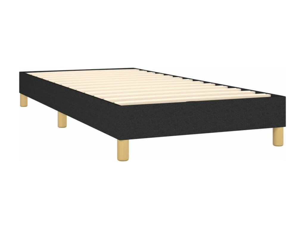 Calmetop bed base with mattress and LED, black, 90x190cm, fabric, 98393PBSC