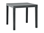 Garden table with 2 benches, Anthracite plastic, 03855XWHT