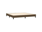 Calmetop bed base with mattress and LED, dark brown, 200x200 cm, 83023ZNSX