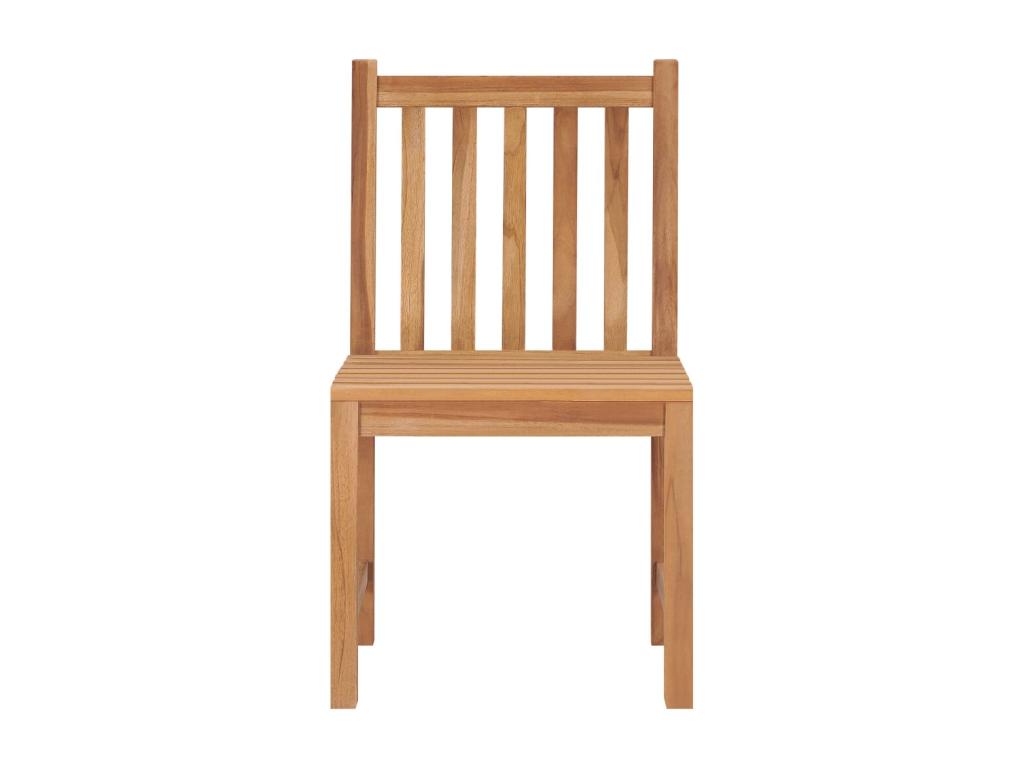 4-piece garden chairs with cushions, solid teak wood, 61127ZUAF