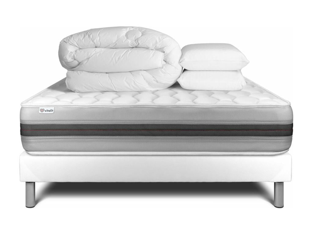 Nidchicshop Ready-to-Sleep Pack 140x190 cm Nidchicshop White Bed Base 13144VYSJ