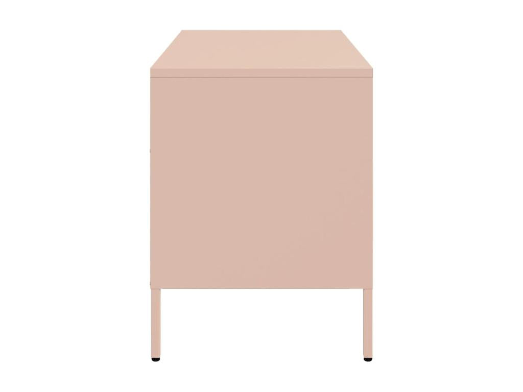 2-piece pink TV unit, 68x39x50.5 cm, cold-rolled steel, 27909EJPP
