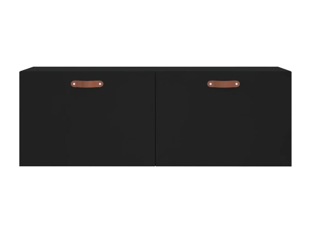 Black wall cabinet 100x36.5x35 cm engineered wood 77409OOWR