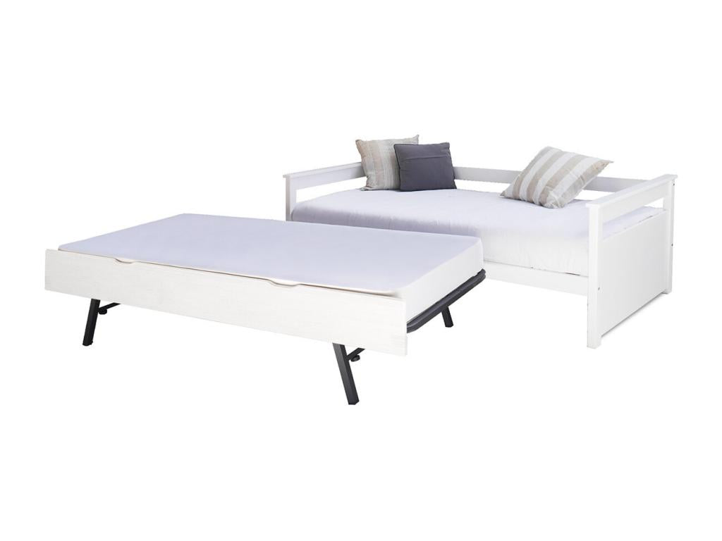 Calmetop 51627SXBN 90x200 cm Solid White Wood Daybed