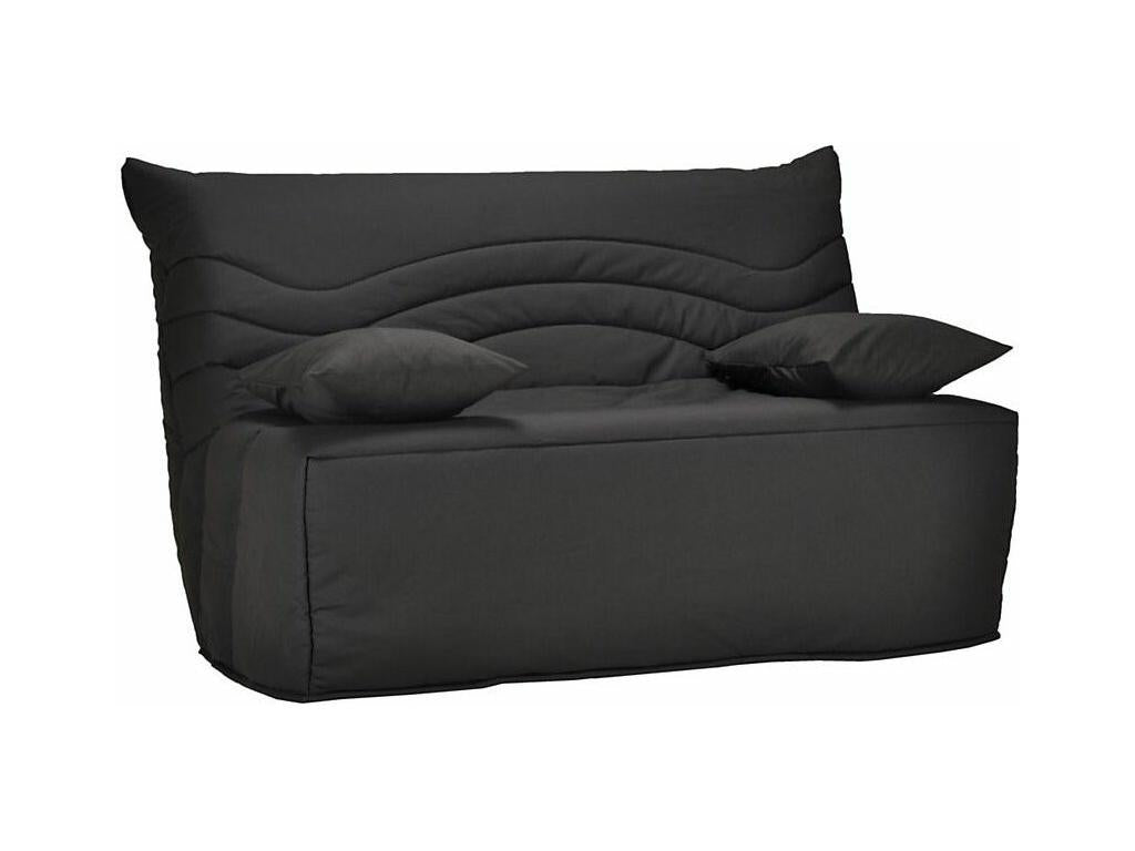 Microfiber BZ sofa bed 160x200cm, Nidchicshop 12cm Brioca mattress - Light Beige 25731QMHI