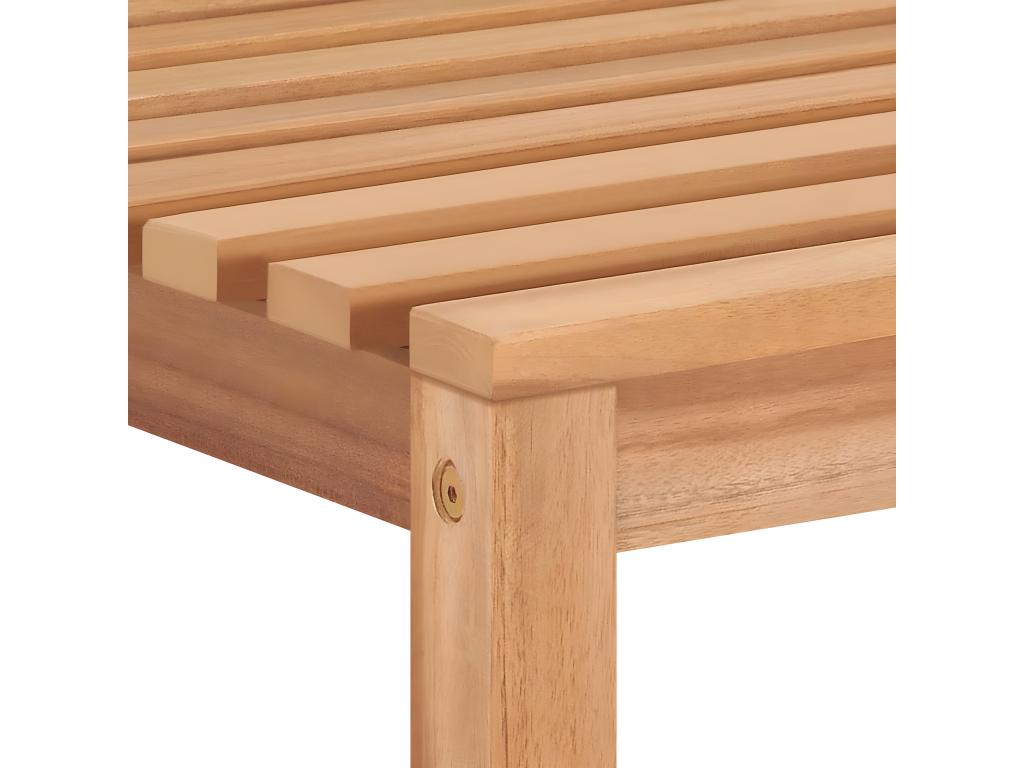 Set of 4 garden chairs with cushions, solid teak wood, 49292ZJSH