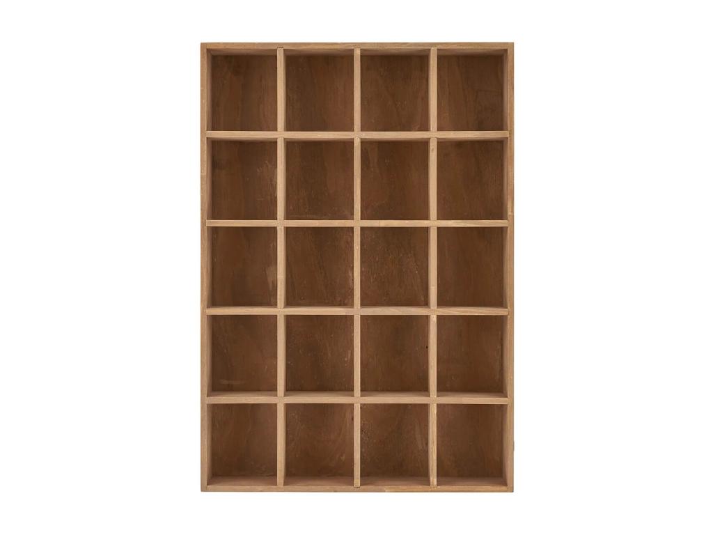 Calmetop - 20-Compartment Wall Shelf in Natural Pine 26317RLTV